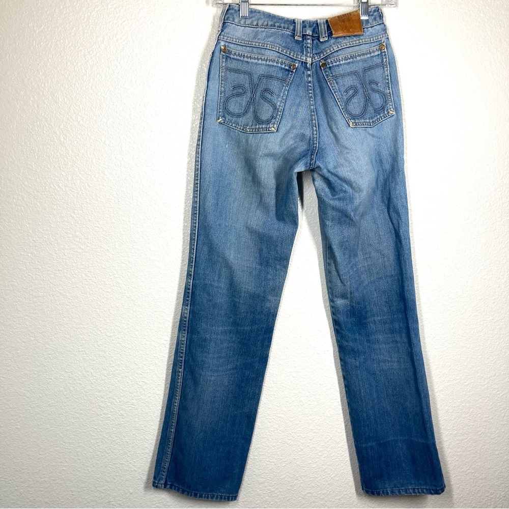 Vintage 70s Jeans Jesse Cowboy Western Denim Womens 4 Light Wash Boot Cut Cotton